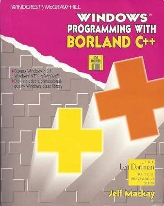 windows programming with borland c++ 1st edition jeff mackay 0830643192, 978-0830643196