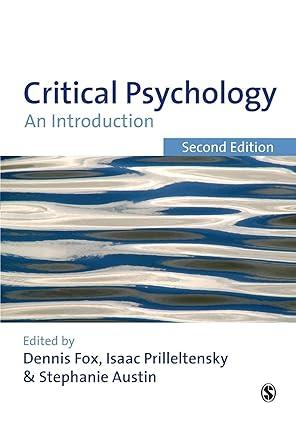 critical psychology an introduction 1st edition dennis r fox 1847871739, 978-1847871732