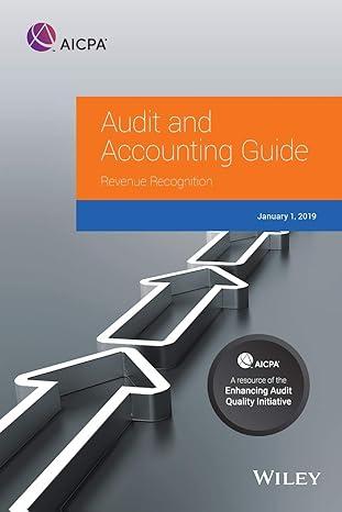 audit and accounting guide: revenue recognition january 1 2019 1st edition aicpa 1948306549, 978-1948306546
