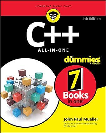 c++ all in one for dummies 4th edition john paul mueller 1119601746, 978-1119601746