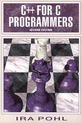 c++ for c programmers 2nd edition ira pohl 080533159x, 978-0805331592