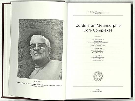cordilleran metamorphic core complexes 1st edition max d. crittenden jr., peter j. coney, george h. davis
