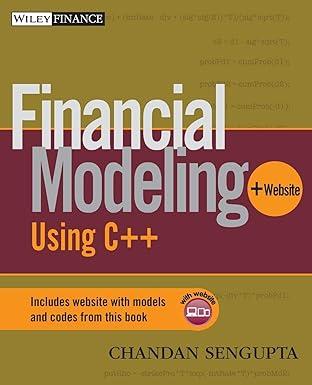 financial modeling using c++ 1st edition chandan sengupta 0471789089, 978-0471789086
