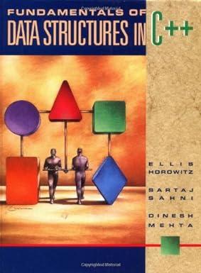 fundamentals of data structures in c++ 1st edition ellis horowitz, sartaj sahni, dinesh mehta 0716782928,