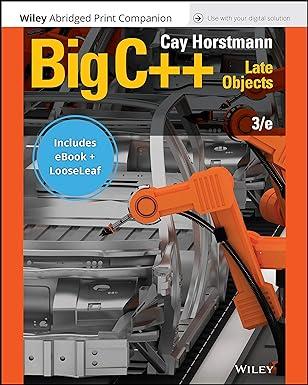 big c++ 3rd edition cay s. horstmann, timothy a. budd 1119455618, 978-1119455615