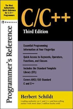 c/c++ programmers reference 3rd edition herbert schildt 0072227222, 978-0072227222
