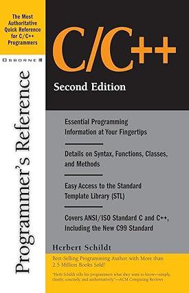 c/c++ programmers reference 2nd edition herbert schildt 0072127066, 978-0072127065