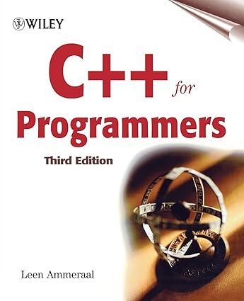 c++ for programmers 3rd edition leen ammeraal 0471606979, 978-0471606970