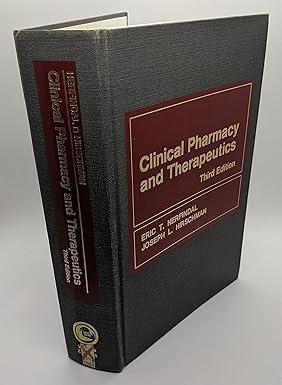 clinical pharmacy and therapeutics 3rd edition eric t.; hirschman joseph l. herfindal 0683039628,