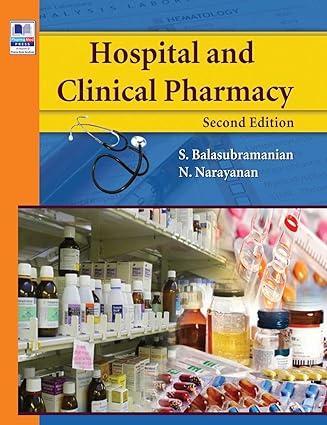 hospital and clinical pharmacy 2nd edition s balasubramanian, n narayanan 9385433466, 978-9385433467