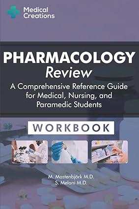 pharmacology review a comprehensive reference guide for medical nursing and paramedic students 1st edition s