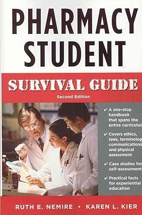 pharmacy student survival guide 2nd edition ruth nemire, karen kier 0071603875, 978-0071603874