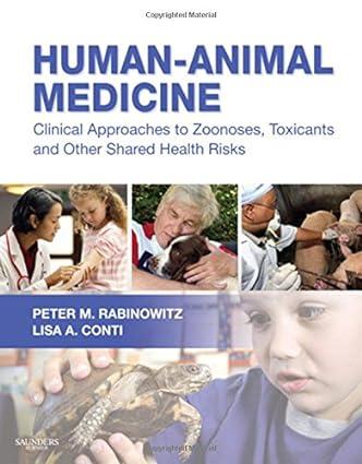 human animal medicine clinical approaches to zoonoses toxicants and other shared health risks 1st edition