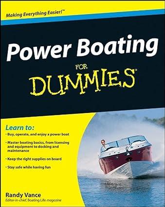 power boating for dummies 1st edition randy vance 0470409568, 978-0470409565