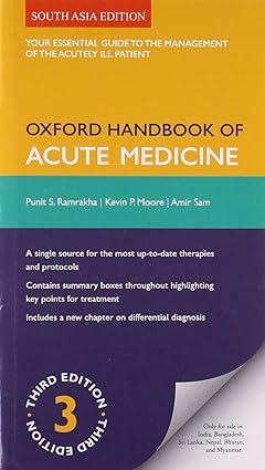 oxford handbook of acute medicine 1st edition punit ramrakha 0199641366, 978-0199641369
