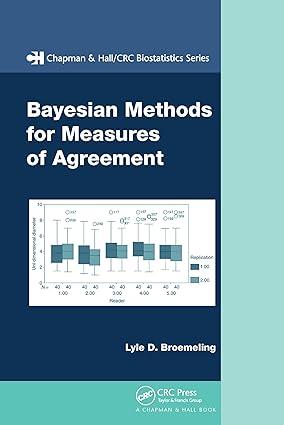 bayesian methods for measures of agreement 1st edition lyle d. broemeling 0367577380, 978-0367577384