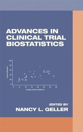advances in clinical trial biostatistics 1st edition nancy l. geller 0824790324, 978-0824790325