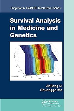 survival analysis in medicine and genetics 1st edition jialiang li, shuangge ma 1032477482, 978-1032477480