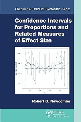confidence intervals for proportions and related measures of effect size 1st edition robert gordon newcombe