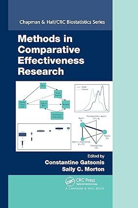 methods in comparative effectiveness research 1st edition constantine gatsonis, sally c. morton 036773642x,