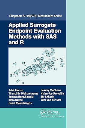 applied surrogate endpoint evaluation methods with sas and r 1st edition ariel alonso, theophile