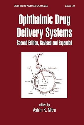 ophthalmic drug delivery systems 2nd edition ashim k. mitra 0824741242, 978-0824741242