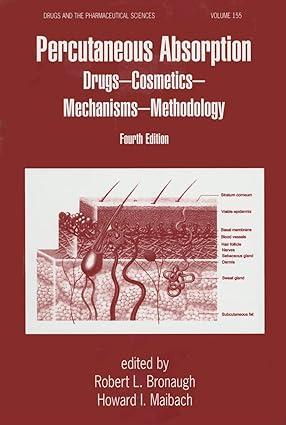 percutaneous absorption drug cosmetics mechanisms methods 4th edition robert l. bronaugh, nina dragicevi,