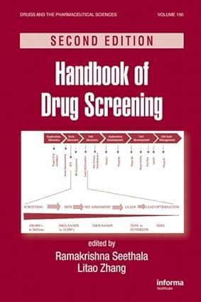 handbook of drug screening 2nd edition ramakrishna seethala, litao zhang 1420061682, 978-1420061680