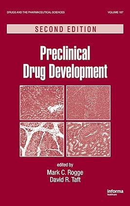 preclinical drug development 2nd edition mark rogge, david r. taft 1420084720, 978-1420084726