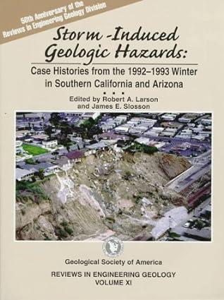 storm induced geologic hazards case histories from the 1992 1993 winter in southern california and arizona