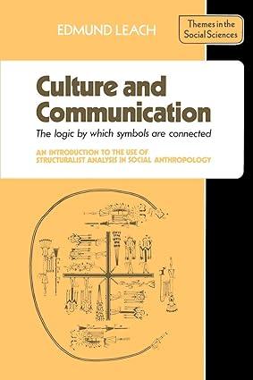 culture and communication the logic by which symbols are connected an introduction to the use of
