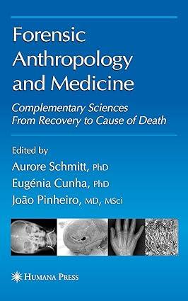 Forensic Anthropology And Medicine Complementary Sciences From Recovery To Cause Of Death