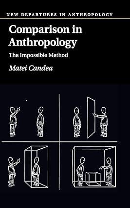 comparison in anthropology the impossible method 1st edition matei candea 1108474608, 978-1108474603
