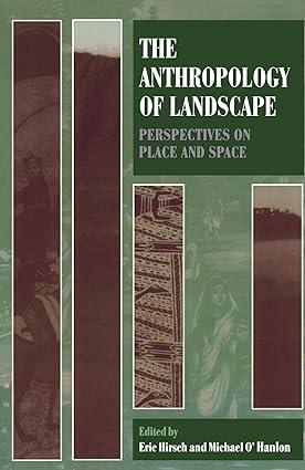 the anthropology of landscape perspectives on place and space 1st edition jeremy coote, anthony shelton