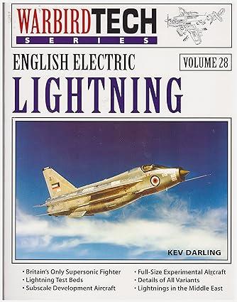 english electric lightning warbird tech volume 28 1st edition kev darling 1580070280, 978-1580070287