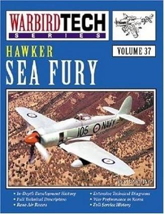 hawker sea fury warbird tech volume 37 1st edition kev darling 1580070639, 978-1580070638