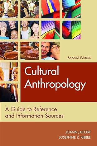 cultural anthropology a guide to reference and information sources 2nd edition joann jacoby, josephine kibbee
