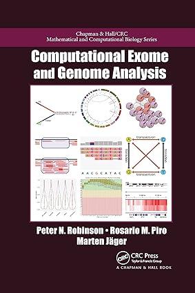 computational exome and genome analysis 1st edition peter n. robinson, rosario michael piro, marten jager