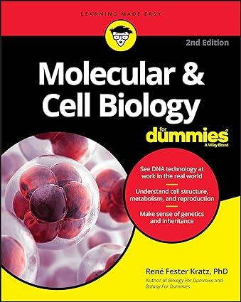 molecular and cell biology for dummies 2nd edition rene fester kratz 1119620406, 978-1119620402
