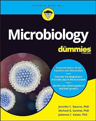 microbiology for dummies 1st edition jennifer stearns, michael surette 1119544424, 978-1119544425