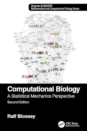 computational biology a statistical mechanics perspective 2nd edition ralf blossey 1138587869, 978-1138587861