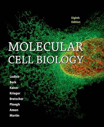 molecular cell biology 8th edition harvey lodish, arnold berk, chris a. kaiser, monty krieger 1464183392,