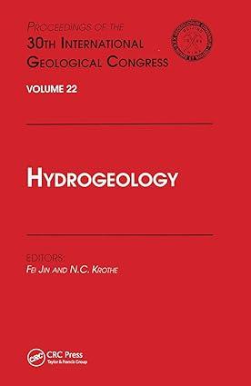 hydrogeology proceedings of the 30th international geological congress volume 22 1st edition fei jin, krothe
