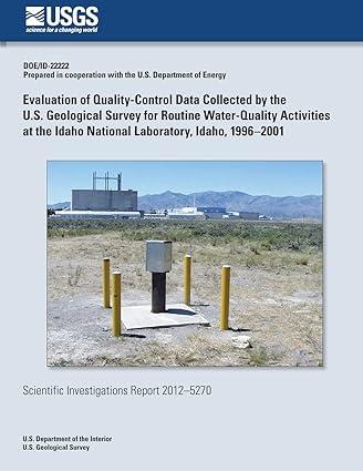 evaluation of quality control data collected by the u s geological survey for routine water quality