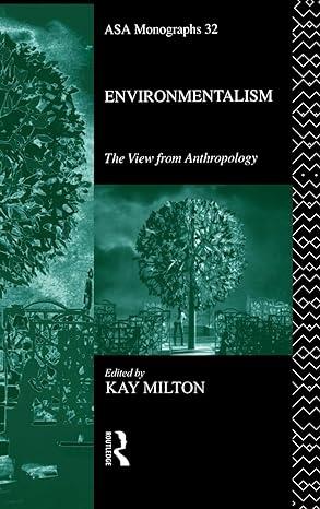 environmentalism the view from anthropology 1st edition kay milton 1138834890, 978-1138834897