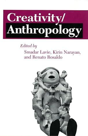 creativity anthropology 1st edition smadar lavie, kirin narayan, renato rosaldo 1501728024, 978-1501728020