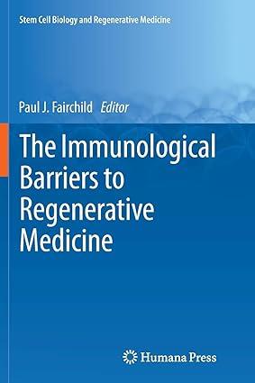 the immunological barriers to regenerative medicine 1st edition paul j. fairchild 1489999329, 978-1489999320