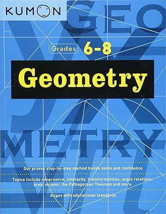 kumon geometry grades 6 8 1st edition kumon publishing, kumon publishing north america 1941082718,