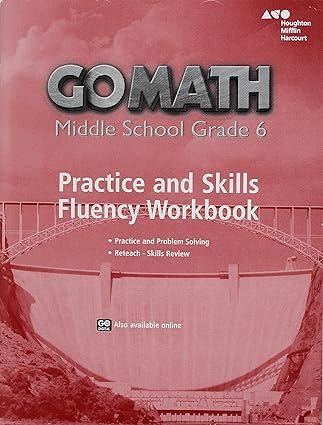 practice fluency workbook grade 6 1st edition houghton mifflin harcourt 0544817451, 978-0544817456