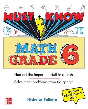 must know math grade 6 1st edition nicholas falletta 1260464083, 978-1260464085
